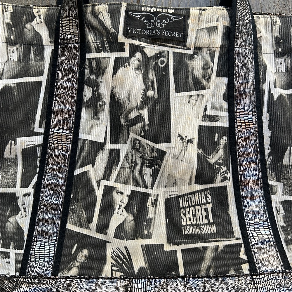 Y2K Victoria's Secret Photo Collage Supermodel Tote Bag - Picture 10 of 14